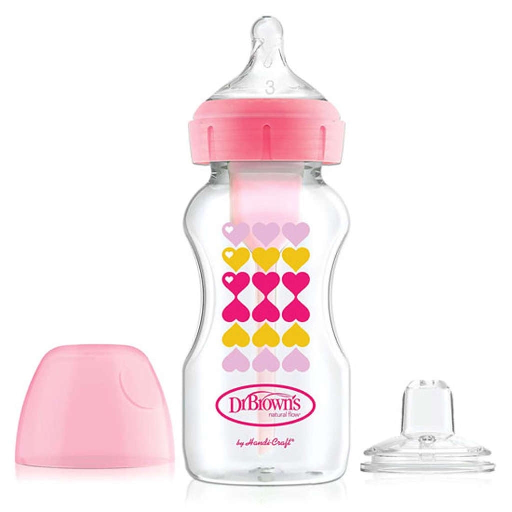 Dr.Brown's 8 oz/250 ml PP Narrow Neck Options+ Transition Bottle
