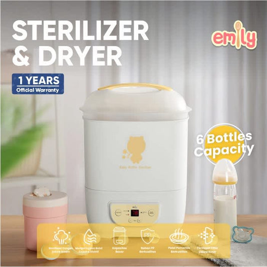 EMILY Sterilizer & Dryer | Pengering Botol Bayi | Sterillizer Uap