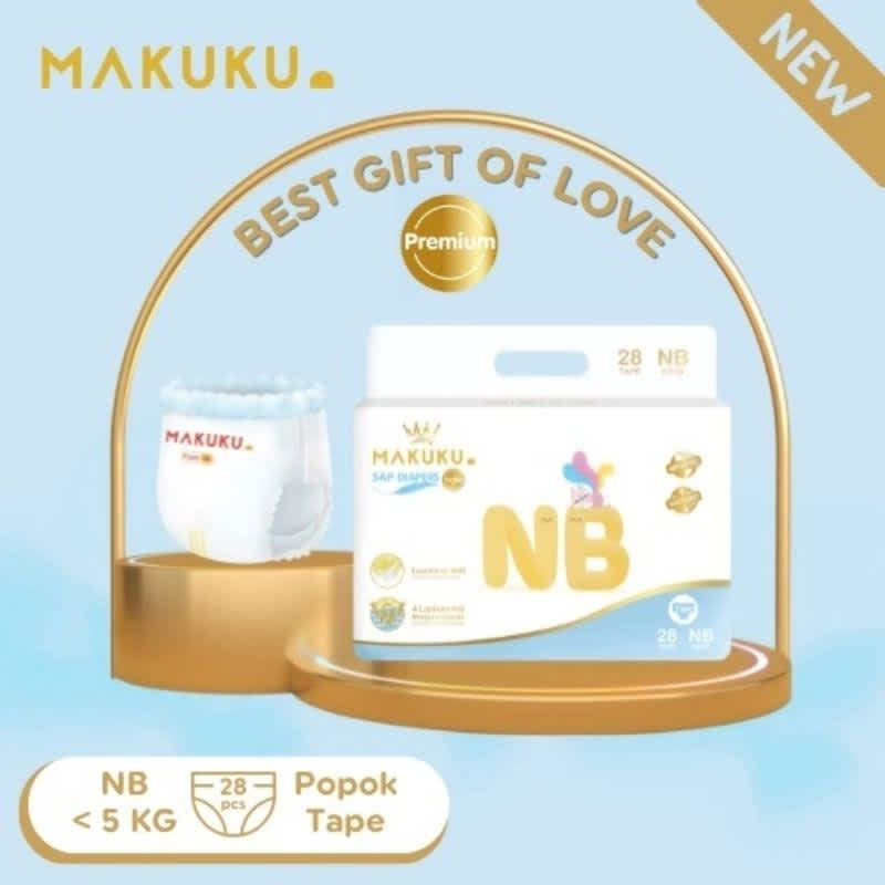 MAKUKU SAP Diapers Pro Care/Popok bayi NB Tape Nb28