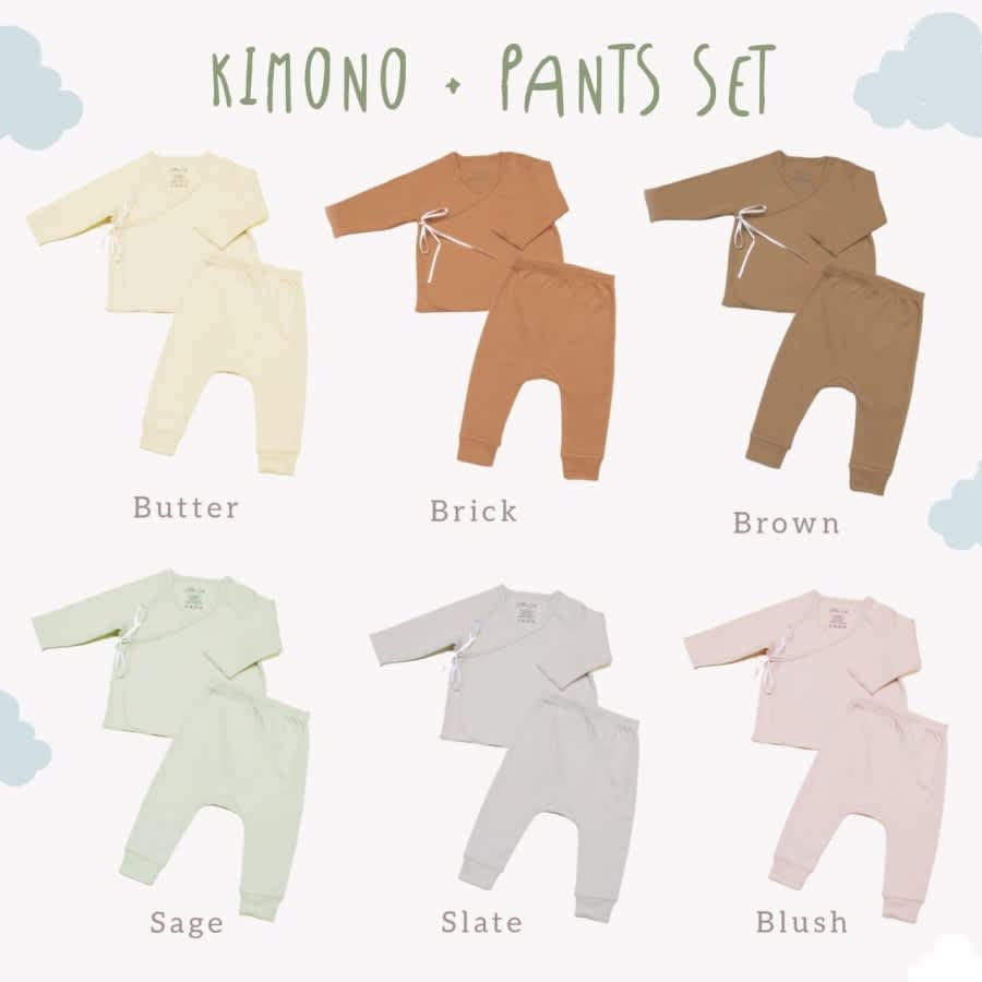 Cotton Cub Kimono Pant Set