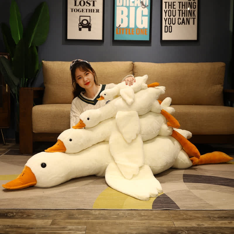 Boneka Angsa Tidur Bantal Guling 130Cm