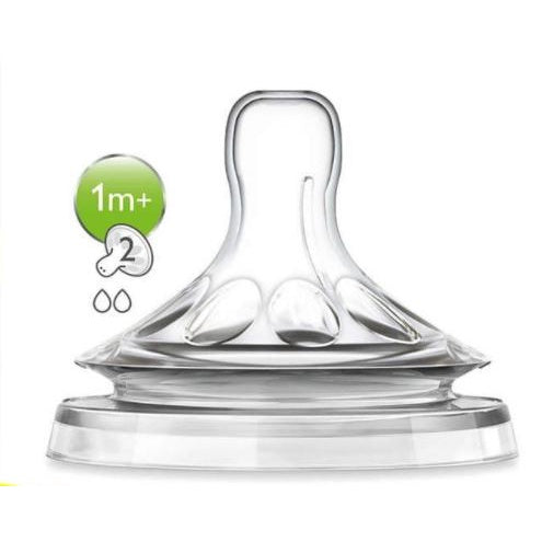 Avent Teat Natural 2Pcs Nipple Botol Phillips Avent Wide Neck