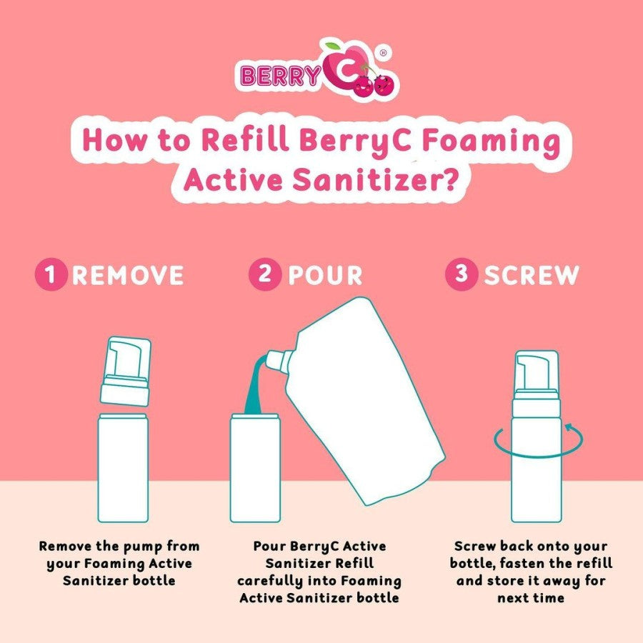 Berry c foaming active sanitizer 60ml - BerryC 60 ml