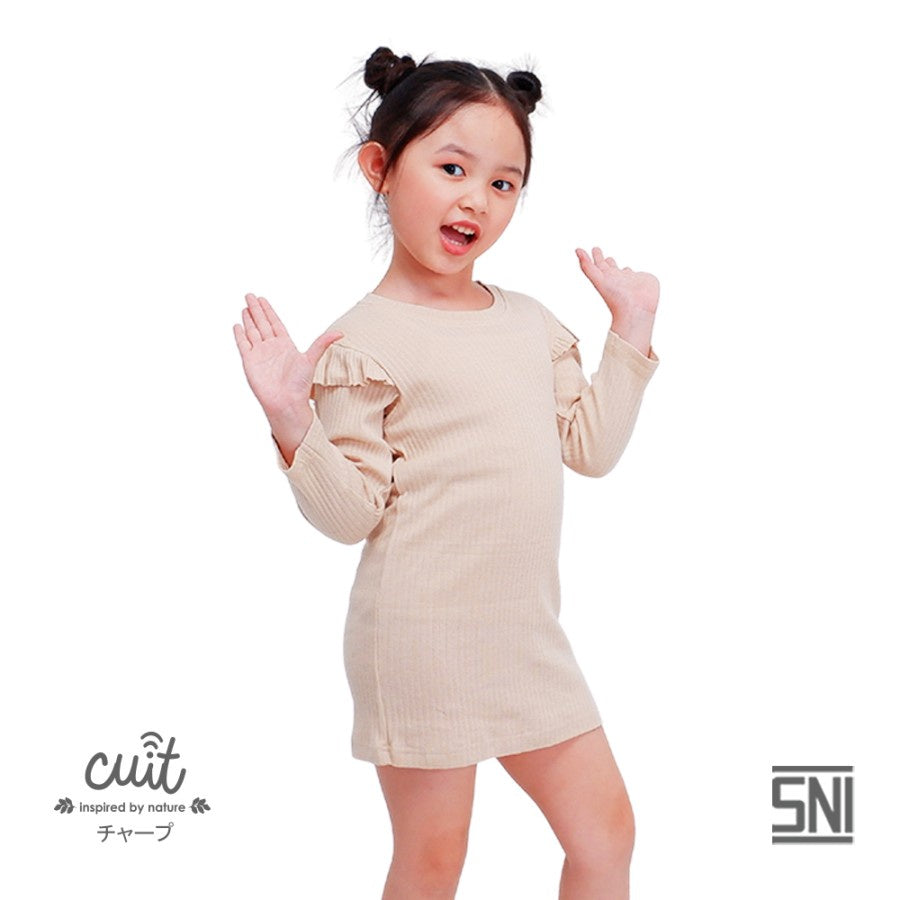CUIT Toddler Nuno Series Kuro Ruffle Dress Anak Usia 1-5 Tahun