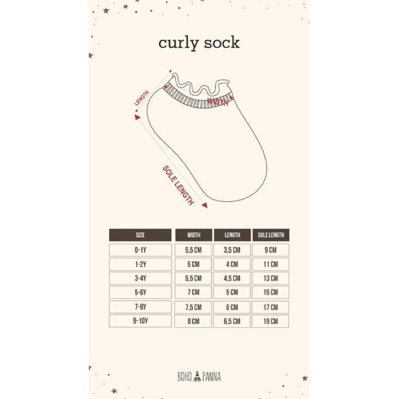 Boho Curly Sock