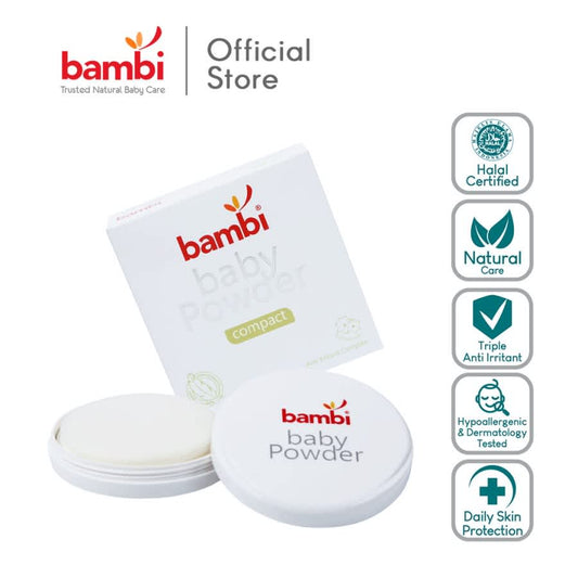 Bambi Baby Powder Compact 40gr | Bedak Bayi