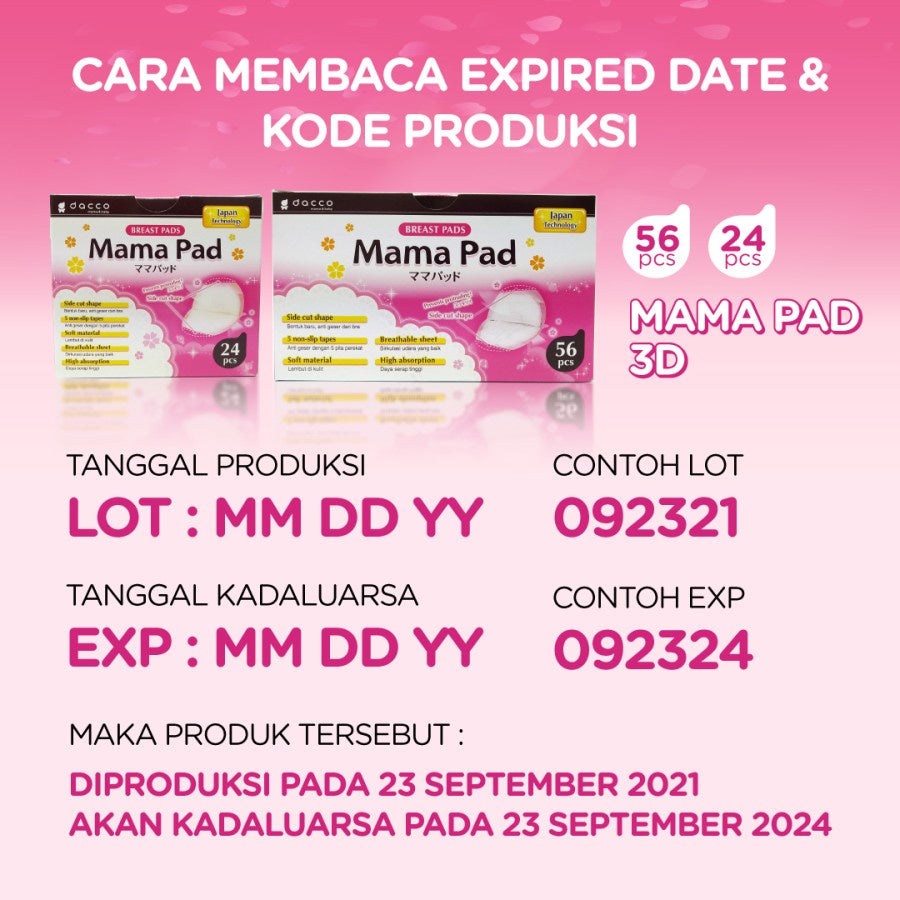 Dacco Mama Pad 3D 56Pcs