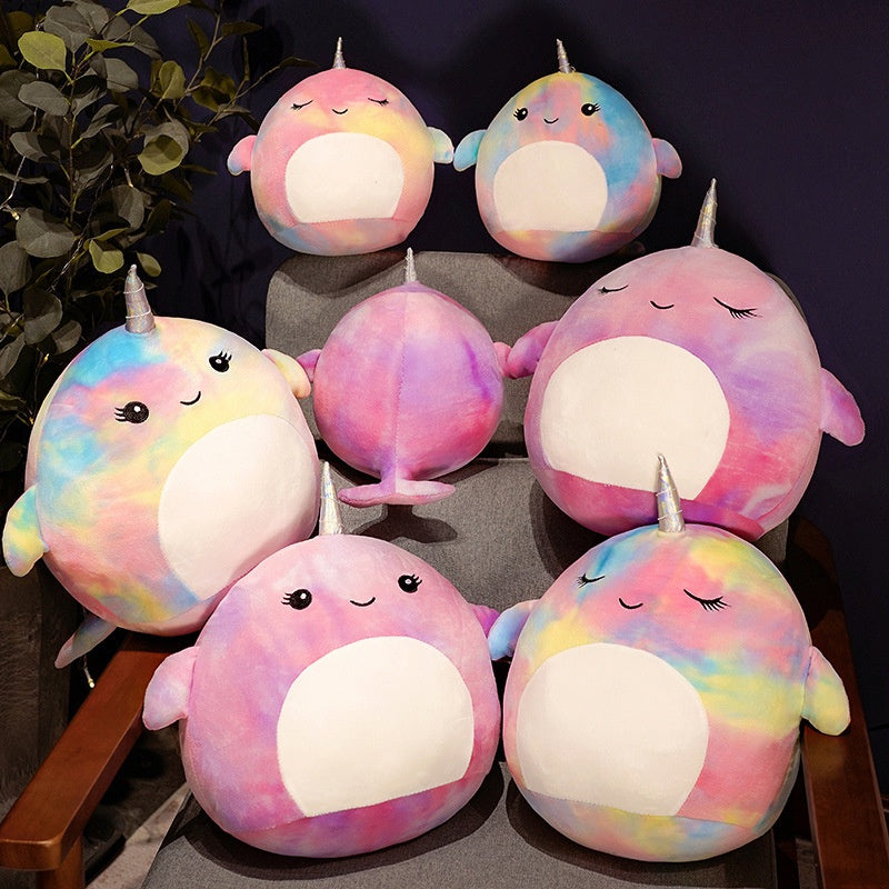 Boneka Unicorn Rainbow Mirip Squishmallows 40Cm