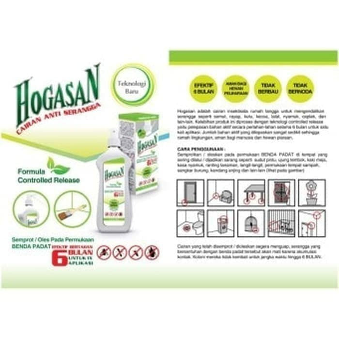 Hogasan Cairan Anti Serangga 200ml Anti Semut Kecoa Rayap Nyamuk 200