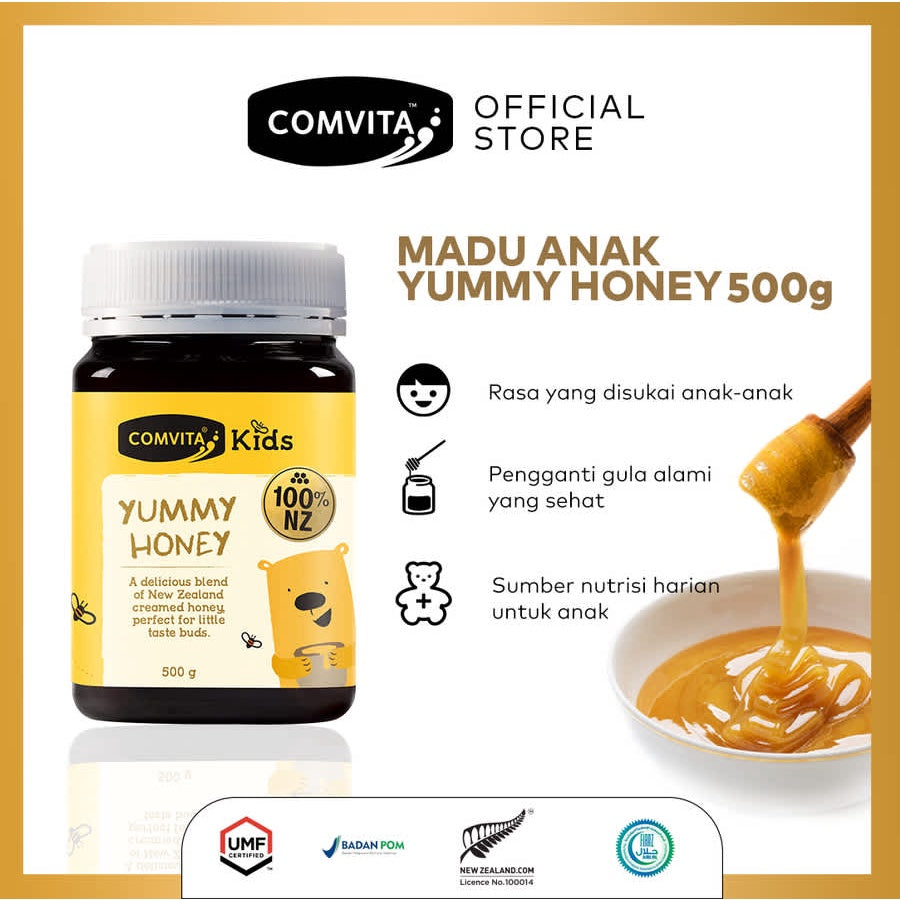 Comvita Kids Yummy Honey 500g Madu Anak Murni Alami Asli New Zealand
