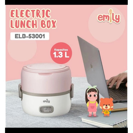 Emily Electric Lunch Box 1.3L / Lunch Box Cooker Set / Wadah Bekal