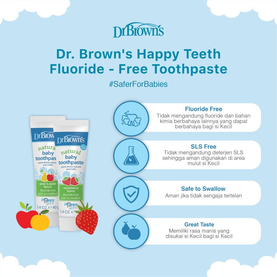 Dr. Brown's Happy Teeth Fluoride-Free Toothpaste