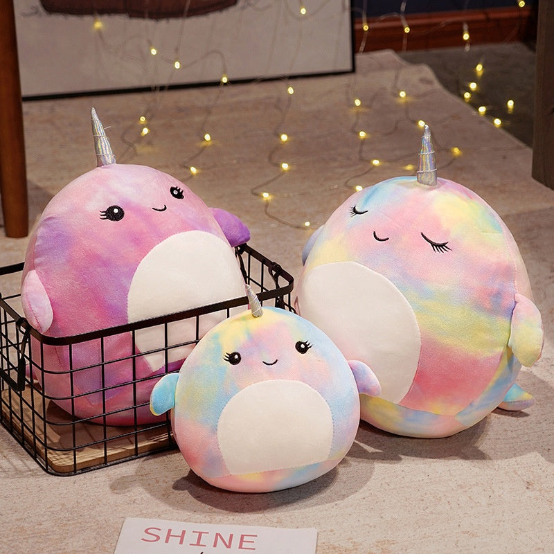 Boneka Unicorn Rainbow Mirip Squishmallows 40Cm