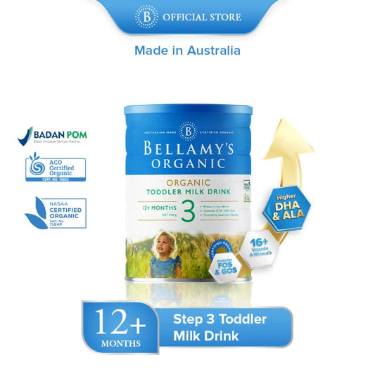 BELLAMYS SUSU ANAK ORGANIK STEP 3 1 - 3 TAHUN SUSU FORMULA 900 G