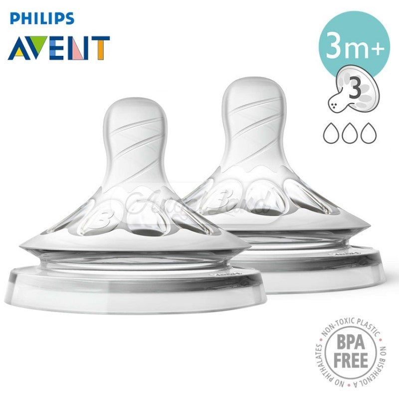 Avent Teat Natural 2Pcs Nipple Botol Phillips Avent Wide Neck