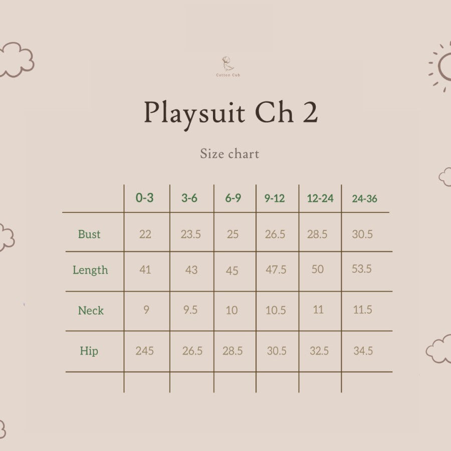 Cotton Cub Playsuit Bodysuit Ch 2