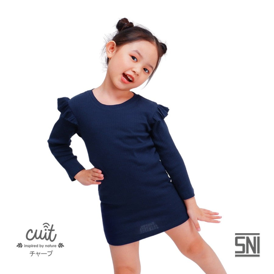 CUIT Toddler Nuno Series Kuro Ruffle Dress Anak Usia 1-5 Tahun