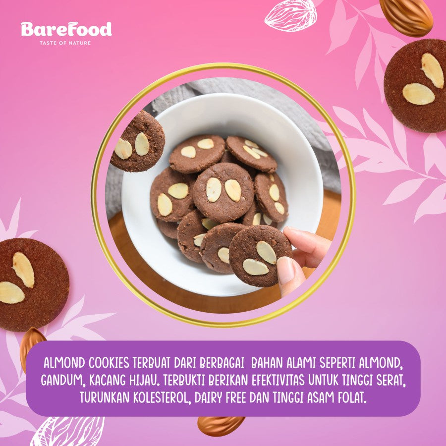 ALMONA Almond Cookies - Snack Sehat - No Preservative - Vegan Friendly