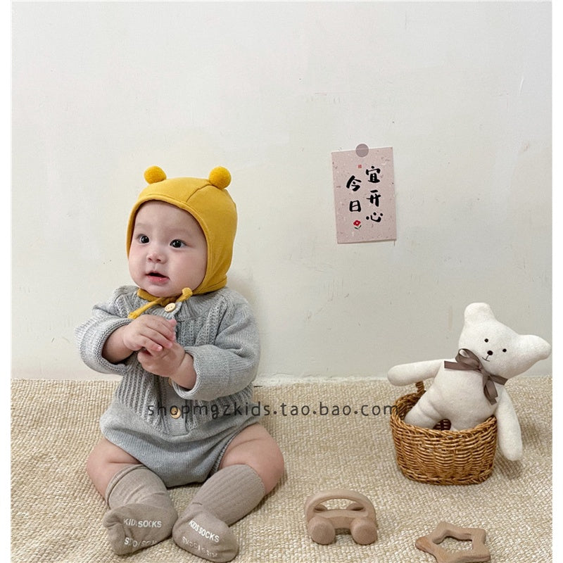 Topi Katun Kuping Tali Bayi 0-1 Thn