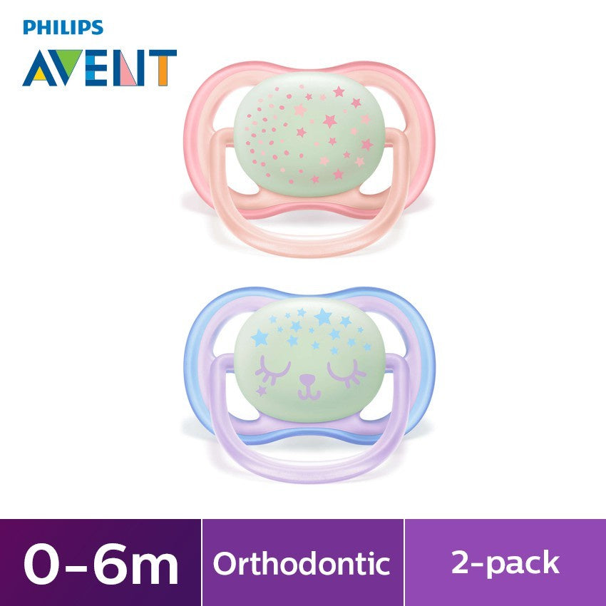 Avent Soother Air Night 0-6 Empeng bayi