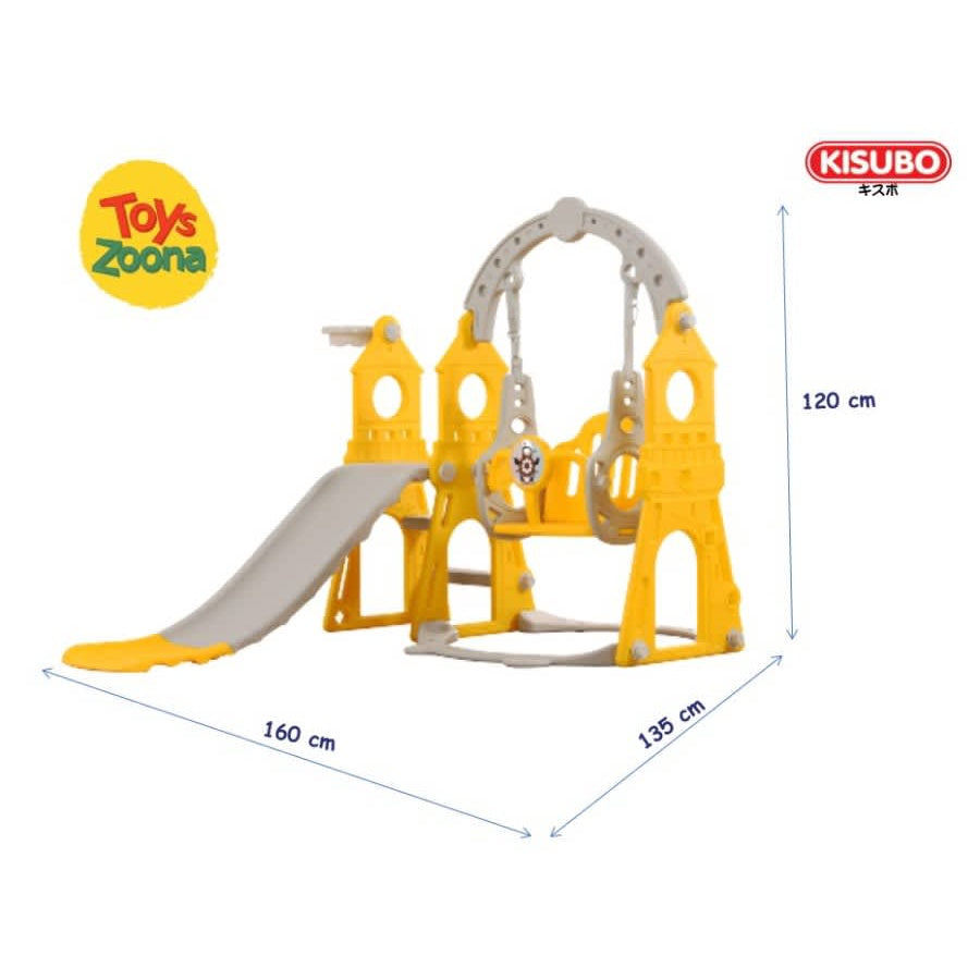 TZ Swing 3in1 Castle Perosotan Ayunan Ring Basket 3 in 1 / Perosotan Anak