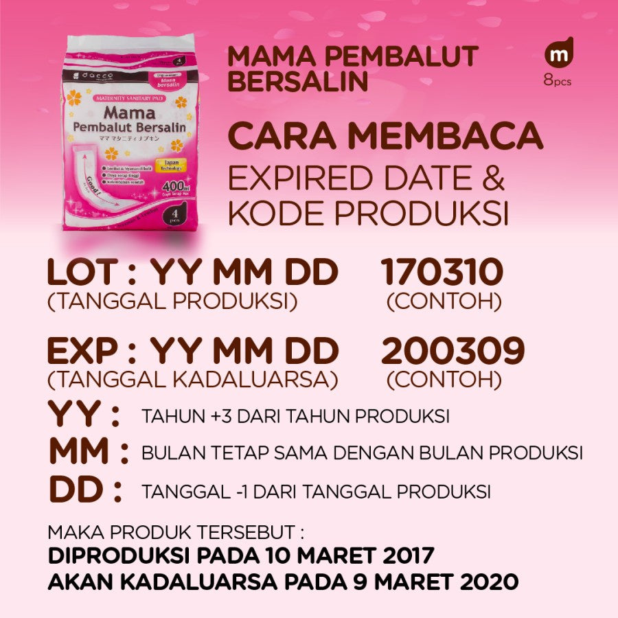 Dacco Mama Pembalut Bersalin Isi 4pcs