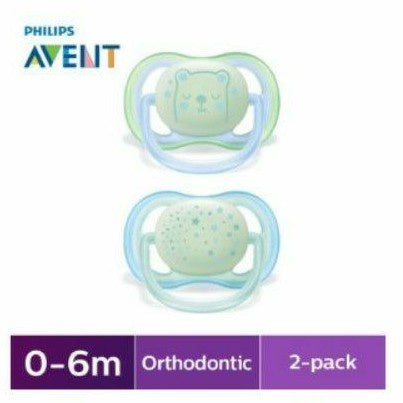 Avent Soother Air Night 0-6 Empeng bayi