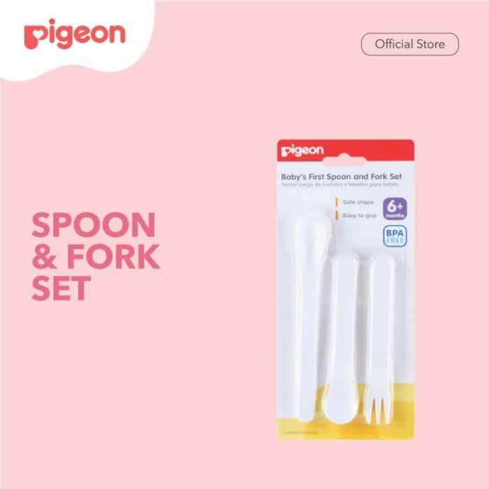PIGEON Spoon and Fork Set | Sendok Garpu Bayi