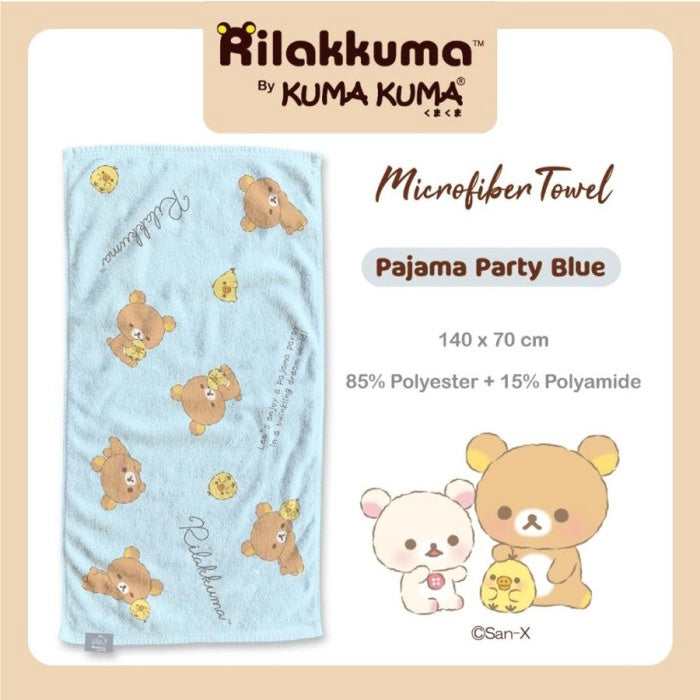 Kuma Kuma Microfiber Towel Handuk RIlakkuma 140x70cm