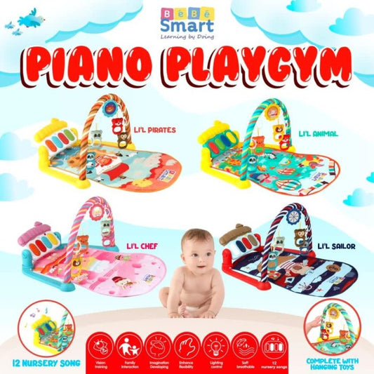 BebeSmart Piano Playgym Playmat Music Bayi Anak