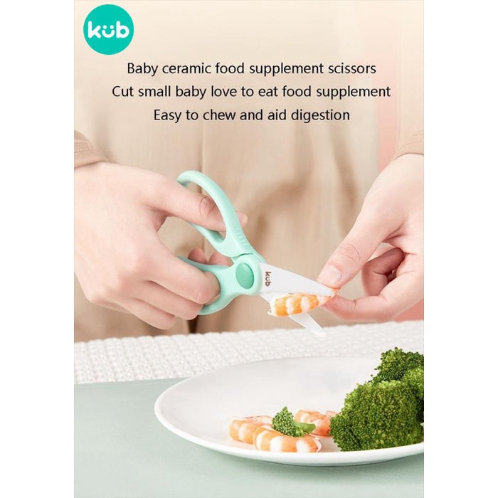 Kub Ceramic Food Scissor Gunting Makan Anak Bayi