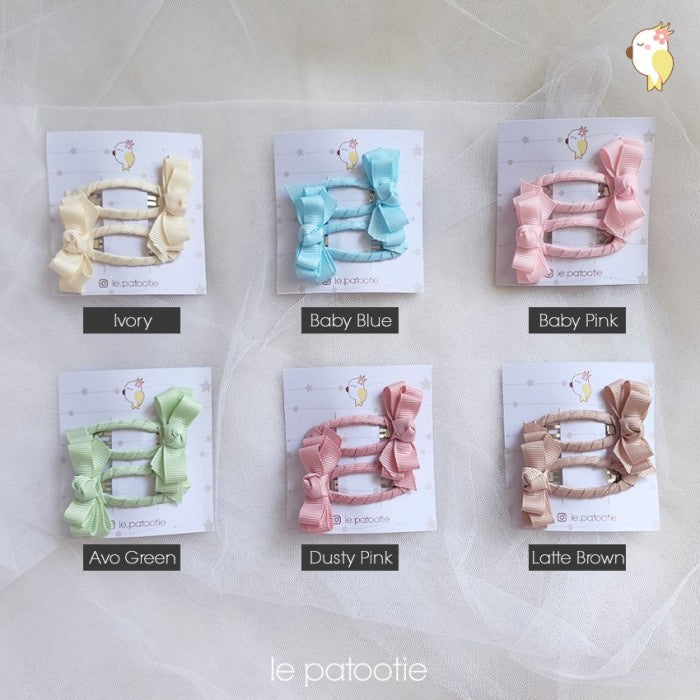 Le Patootie Ribbons - BLISS HAIRCLIPS Jepit Rambut Anak Perempuan
