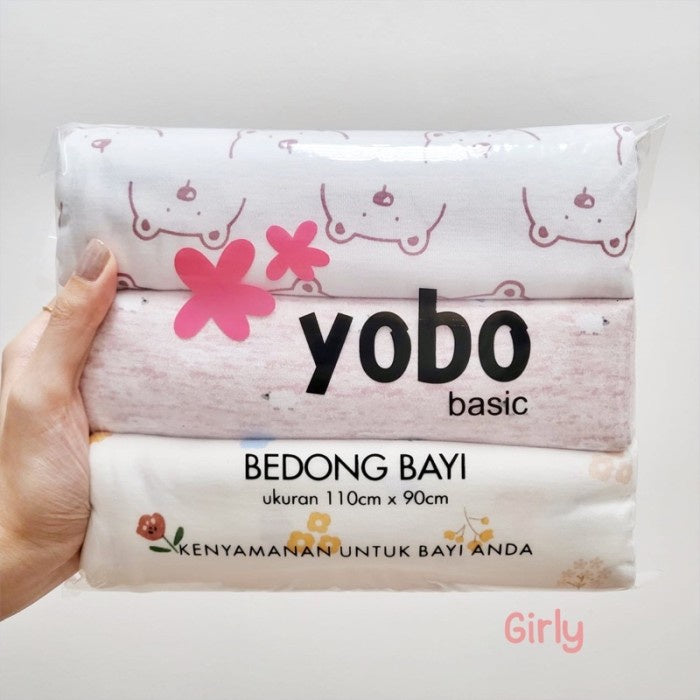 MIXED PACK YOBO Baby Swaddle Wraps Set of 3 | BEDONG BAYI (PACK)
