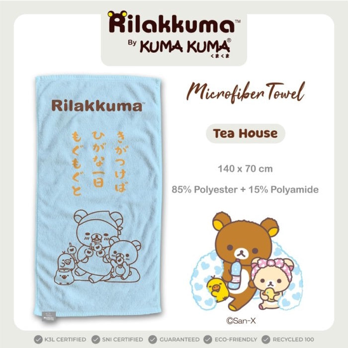 Kuma Kuma Microfiber Towel Handuk RIlakkuma 140x70cm