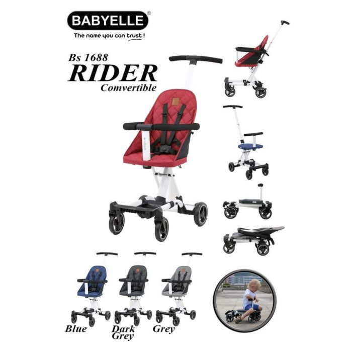 stroller baby ride on NEW B/S BABYELLE 1688 RIDER convertible 1688 - B