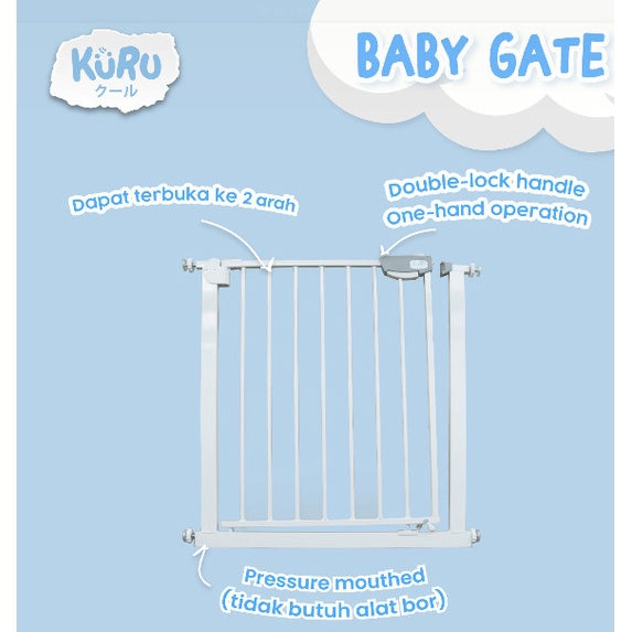 Baby Gate EXTENSION Pagar Pembatas Pintu Bayi 10cm