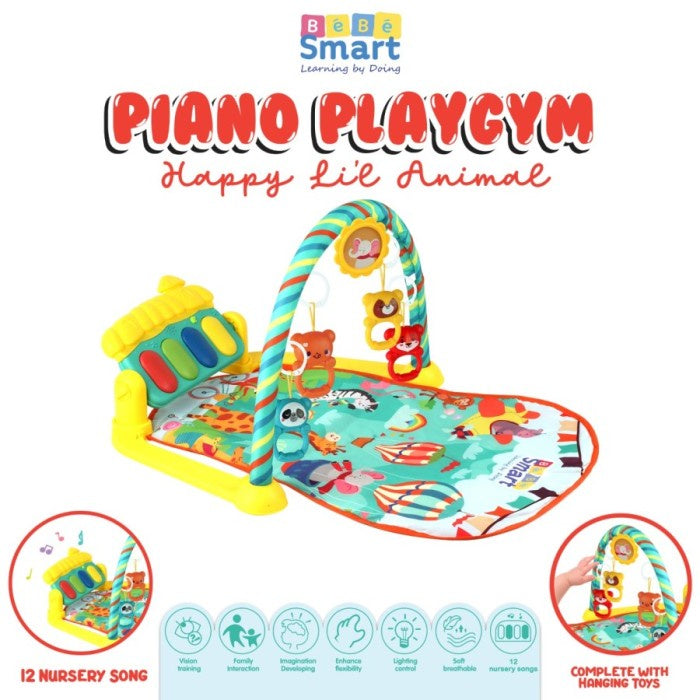 BebeSmart Piano Playgym Playmat Music Bayi Anak