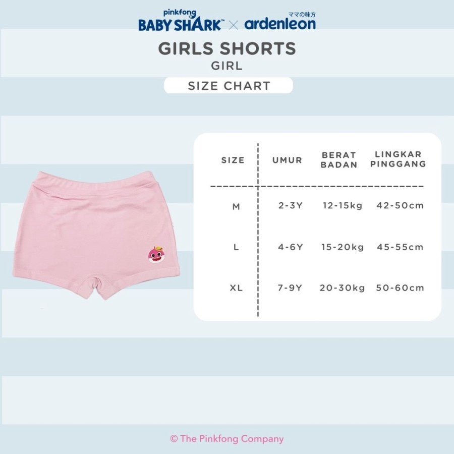 Ardenleon Pinkfong Girls Shorts