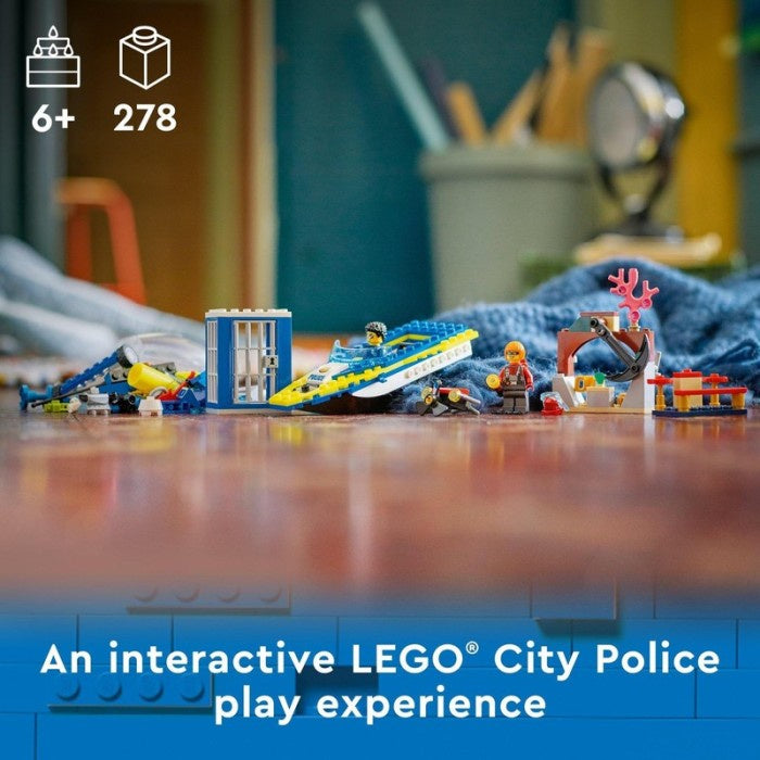 LEGO City 60355 Water Police Detective Missions (278 Pieces)