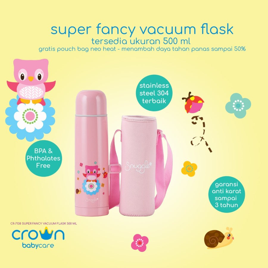 Crown Snuggle Super Vacuum Flask 500ml Termos Air CR6638