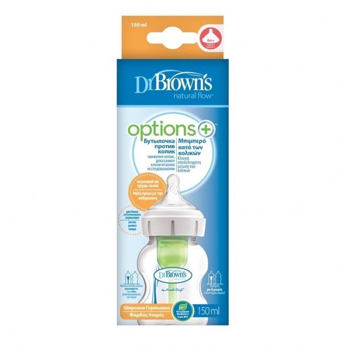 Dr Brown 5oz/150ml PP Wide Neck”Options+” Botol Susu-51600