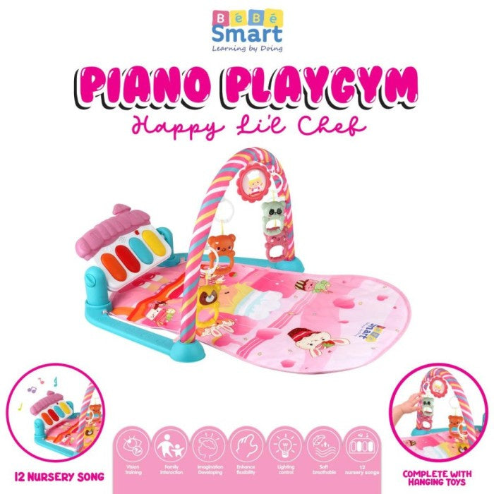 BebeSmart Piano Playgym Playmat Music Bayi Anak