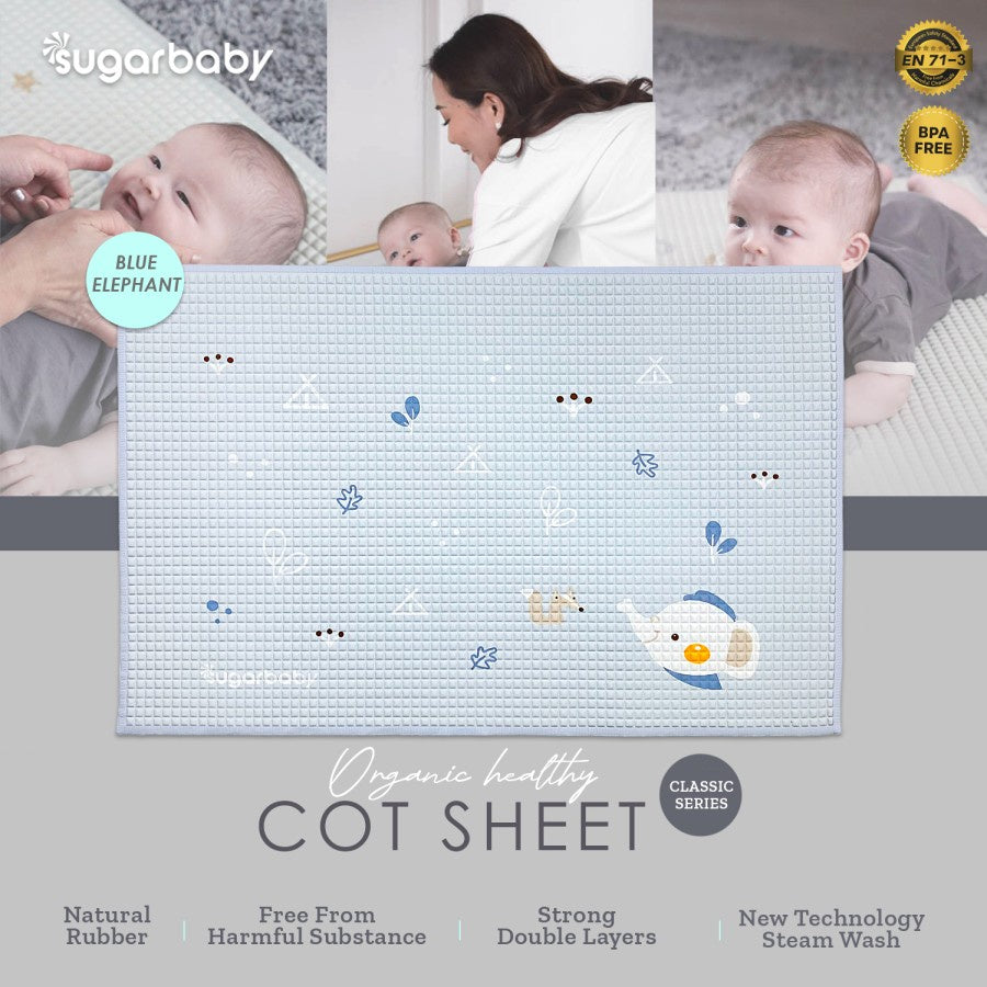 Sugar Baby Organic Healthy Cot Sheet /Perlak Karet Organik