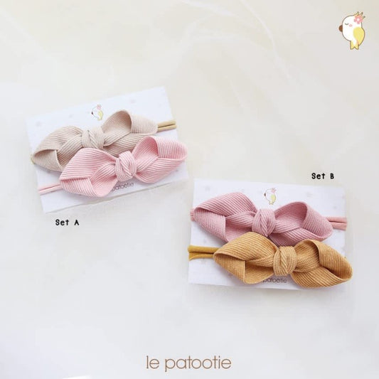 Lepatootie Rin Ribbons Headband Anak Perempuan 2pcs