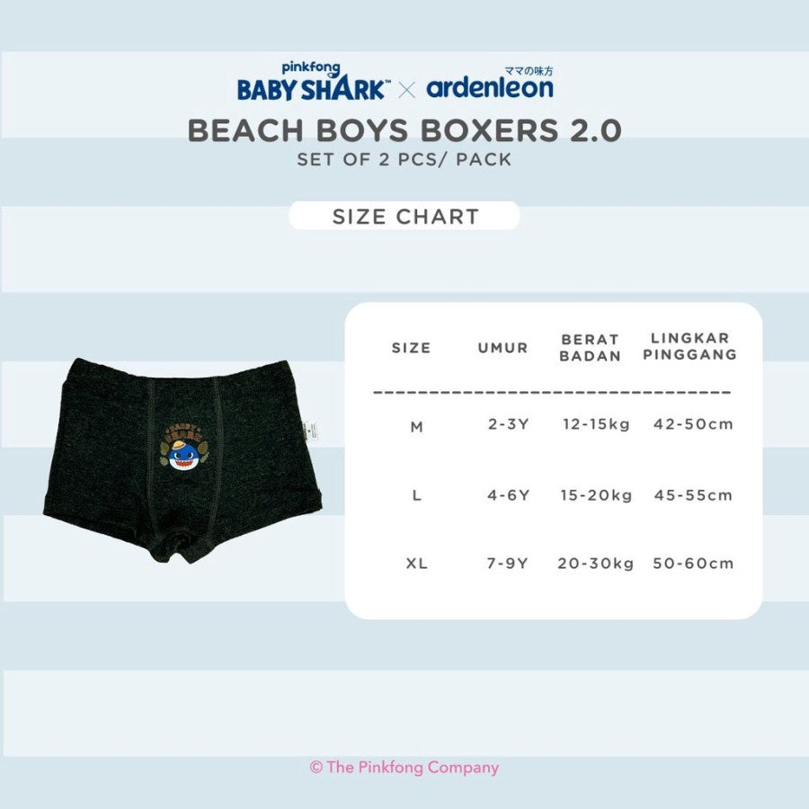 Ardenleon Pinkfong Boys Boxers Beach