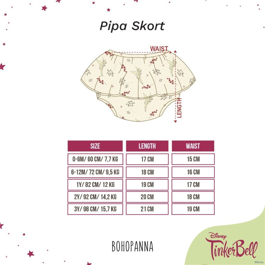 BOHOPANNA - PIPA SKORT - DISNEY - Bloomer Anak Perempuan
