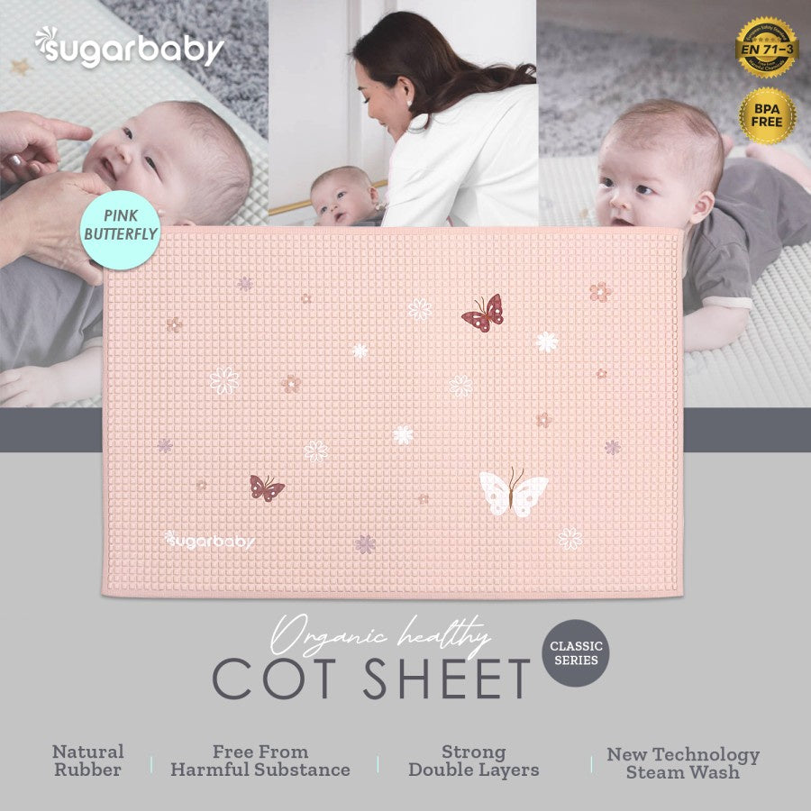 Sugar Baby Organic Healthy Cot Sheet /Perlak Karet Organik
