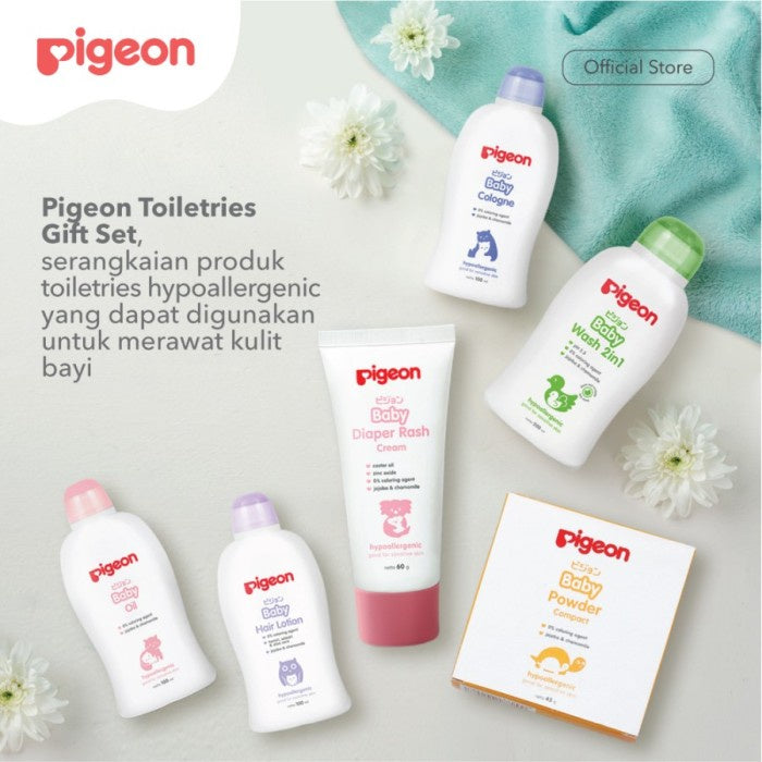 PIGEON Toiletries Gift Set | Paket Perlengkapan Mandi Bayi Hadiah