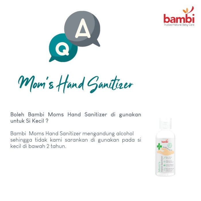 Bambi Mom's Antibacterial Hand Sanitizer 60ml New Desain