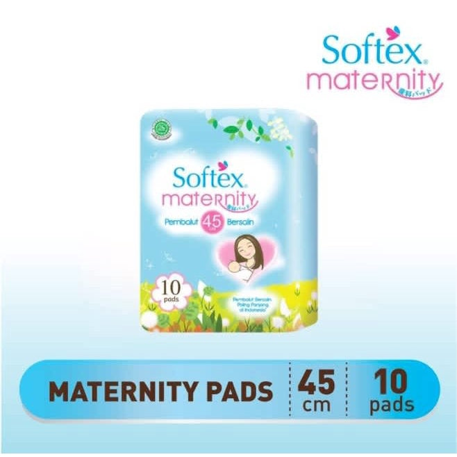Softex Maternity Pads Pembalut bersalin 45cm 10s